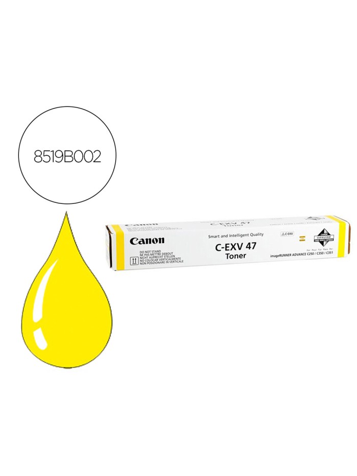 Toner canon exv47y ir advance c250 c350 amarillo Toner canon exv47y ir advance c250 c350 amarillo