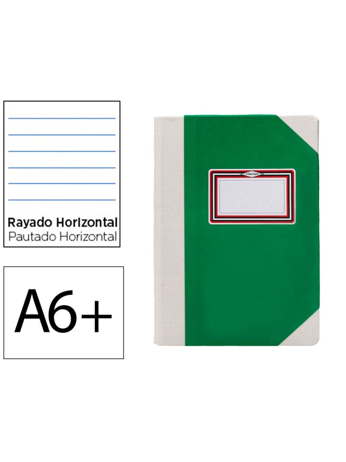 Libro cartone cosido fernandes flecha din a6+ rayado horizontal 50 hojas 100 gr rojo Libro cartone cosido fernandes flecha din a6+ rayado horizontal 50 hojas 100 gr rojo