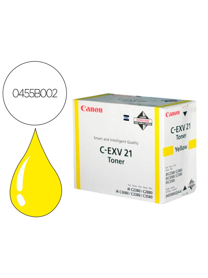 Toner canon exv21y irc2380 irc2880 amarillo Toner canon exv21y irc2380 irc2880 amarillo