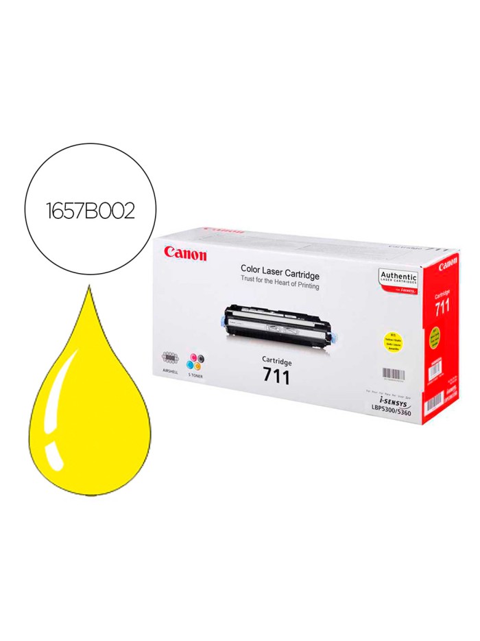 Toner canon 711y lbp5300 lbp5360 amarillo Toner canon 711y lbp5300 lbp5360 amarillo