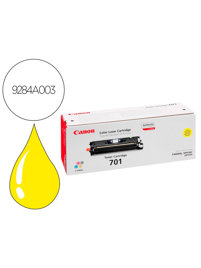 Toner canon 701yh lbp5200 mf8100 mf8180 amarillo Toner canon 701yh lbp5200 mf8100 mf8180 amarillo