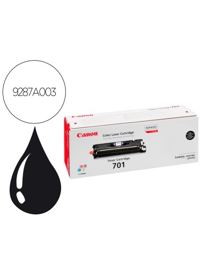 Toner canon 701bk lbp5200 mf8100 mf8180 negro