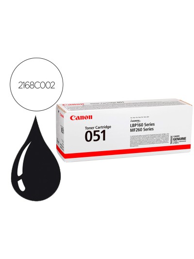 Toner canon 051 1700p isensys lbp162 negro
