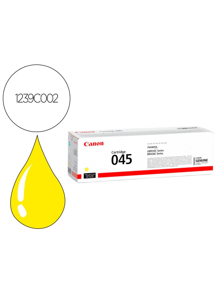 Toner canon 045y mf631 mf633 mf635 amarillo Toner canon 045y mf631 mf633 mf635 amarillo