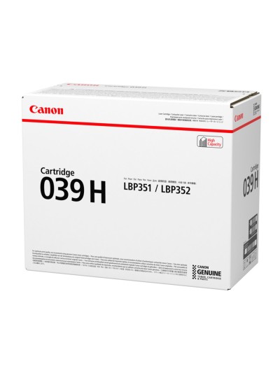 Toner canon 039h isensys lbp351x lbp352x negro
