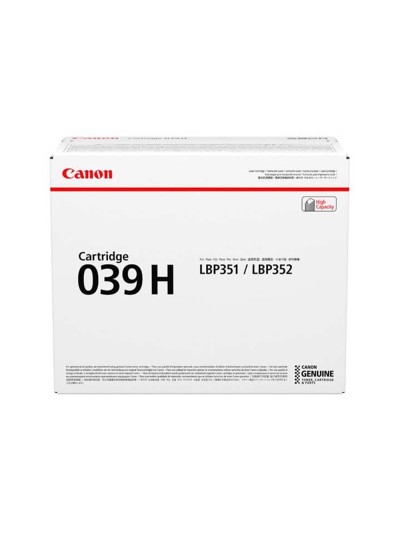 Toner canon 039h isensys lbp351x lbp352x negro
