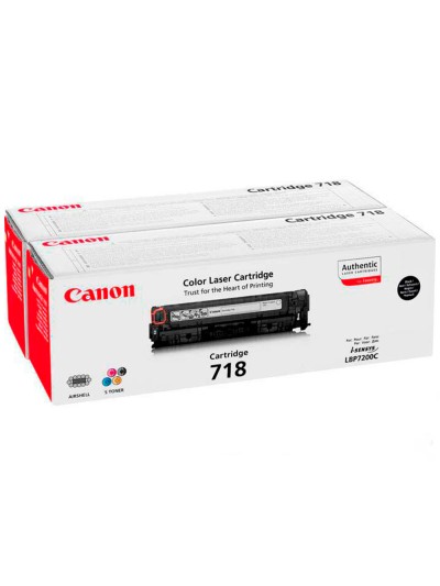 Toner canon 718b lbp7680 lbp7200 mf8300 pack negro