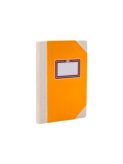 Libro cartone cosido fernandes flecha din a6+ rayado horizontal 50 hojas 100 gr naranja