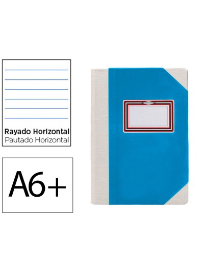 Libro cartone cosido fernandes flecha din a6+ rayado horizontal 50 hojas 100 gr amarillo
