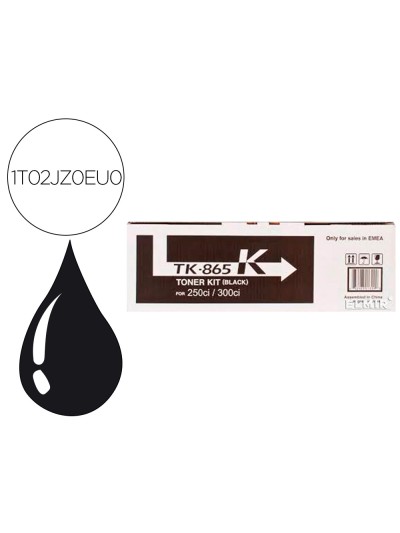 Toner kyocera -mita taskalfa 250ci / 300ci tk865k mfp toner negro