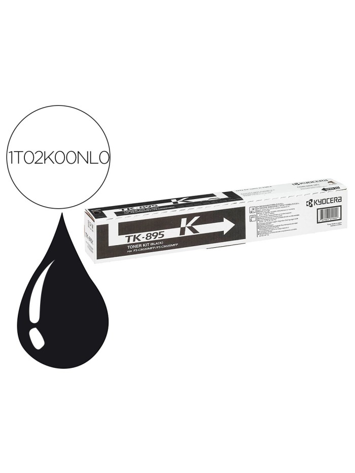 Toner kyocera mita fsc-/8020mcp / 8025mcp / c8520 / c8525 laser negro tk895k Toner kyocera mita fsc-/8020mcp / 8025mcp / c8520 / c8525 laser negro tk895k