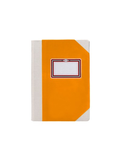Libro cartone cosido fernandes flecha din a6+ liso 50 hojas 100 gr naranja