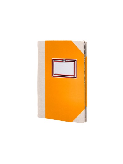 Libro cartone cosido fernandes flecha din a6+ liso 50 hojas 100 gr naranja