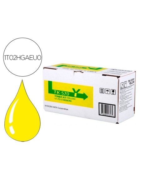 Toner kyocera laser tk570y para fs-5400 amarillo