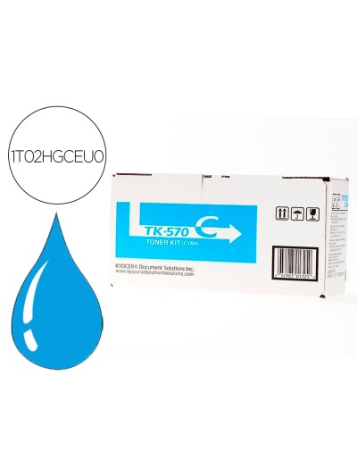 Toner kyocera laser tk570c para fs-5400 cian
