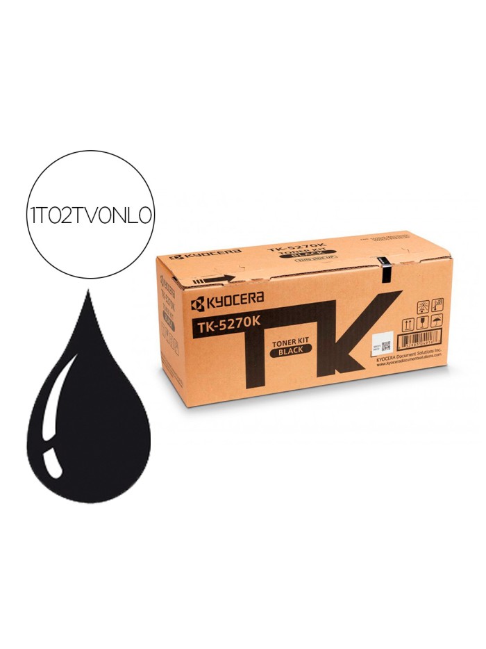Toner kyocera tk5270k negro para ecosys m6230 / 6630cidn Toner kyocera tk5270k negro para ecosys m6230 / 6630cidn