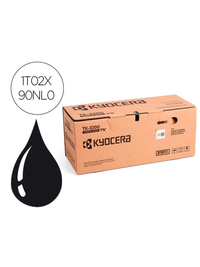 Toner kyocera negro 40.000 pag tk-3200 ecosys p3260dn Toner kyocera negro 40.000 pag tk-3200 ecosys p3260dn