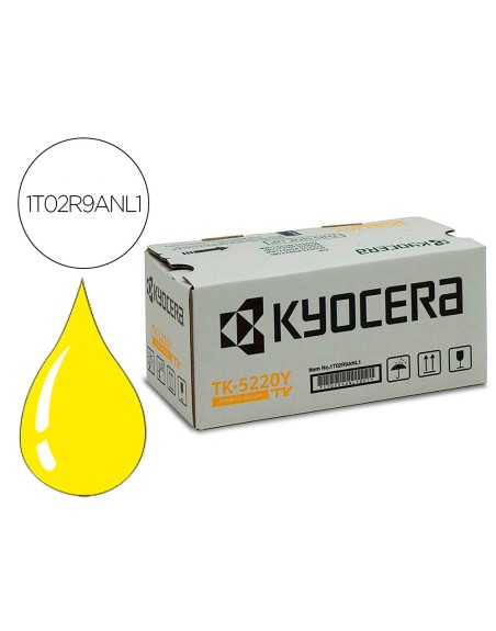 Toner kyocera mita tk-5220y amarillo ecosys m5521cdw, ecosys m5521cdn 1200 pag