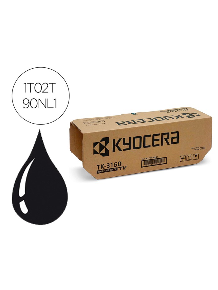 Toner kyocera ecosys p3045dn negro tk-3160 Toner kyocera ecosys p3045dn negro tk-3160