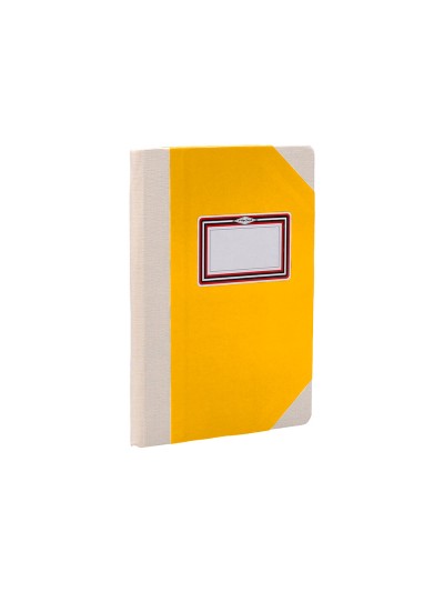 Libro cartone cosido fernandes flecha din a6+ liso 50 hojas 100 gr amarillo