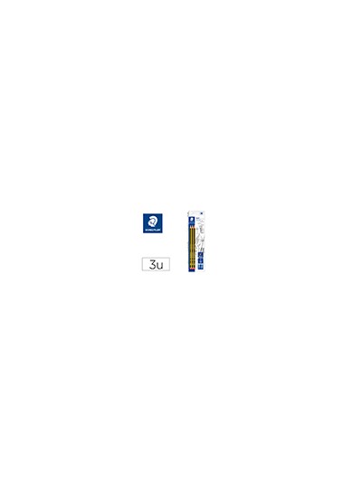 Lapices de grafito staedtler noris n.2 hb blister de 3 unidades