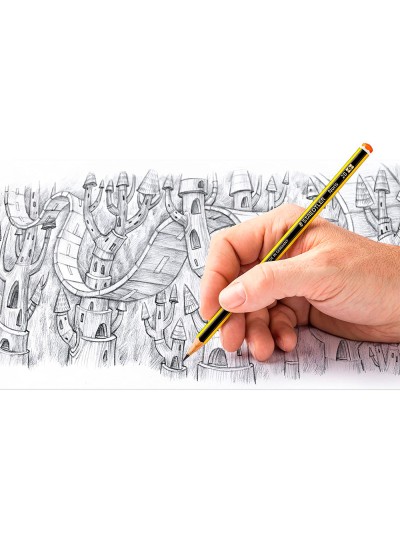 Lapices de grafito staedtler noris n.2 hb blister de 3 unidades