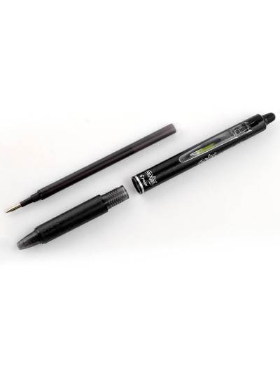 Boligrafo pilot frixion clicker borrable 0,7 mm punta media negro en blister