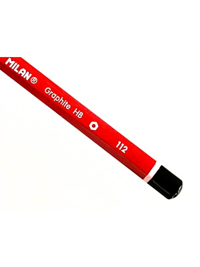 Lapices de grafito milan hexagonal hb + goma 430 + afilalapiz blister de 3 unidades