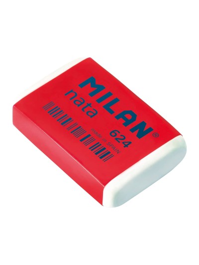 Goma de borrar milan nata 624 blister de 4 unidades
