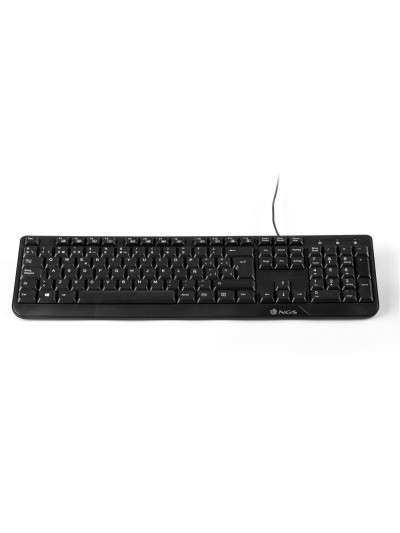 Set teclado y raton con cable ngs cocoa usb color negro