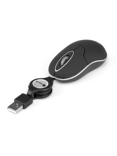 Raton ngs wired sin 1000 dpi retractil 3 botones usb color negro