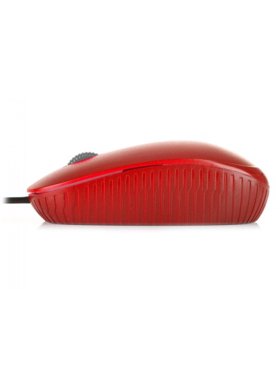 Raton ngs wired flame optico con cable 1000 dpi ambidiestros usb color rojo