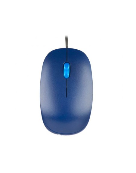 Raton ngs wired flame optico con cable 1000 dpi ambidiestros usb color azul