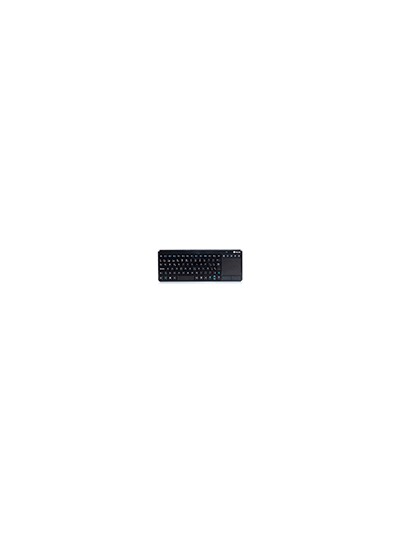 Teclado ngs warrior inalambrico touch pad con teclas multimedia de 2,4 ghz color negro