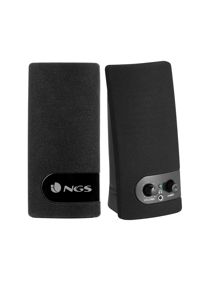 Altavoz ngs multimedia 2.0 rms 2w alimentacion usb con interruptor volumen color negro Altavoz ngs multimedia 2.0 rms 2w alimentacion usb con interruptor volumen color negro