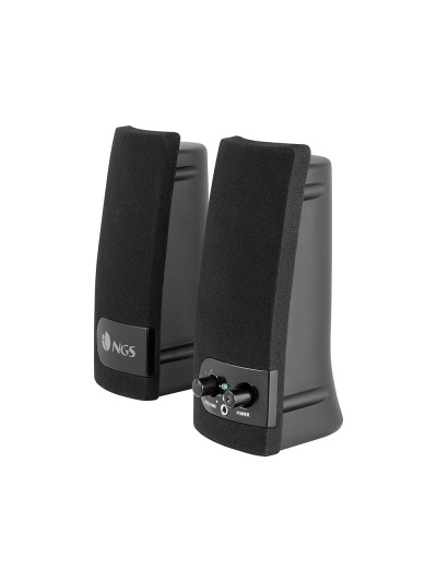 Altavoz ngs multimedia 2.0 rms 2w alimentacion usb con interruptor volumen color negro