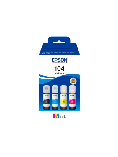 Ink-jet epson /104 4 clr multipack (bk / c / m / y)/ecotank et-2710 / et-2711 / et-2712 / et-2714 / et-2715