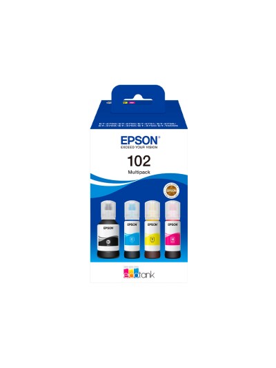 Ink-epson /102 ecotank multipack botella ink /ecotank et-2700 / et-2750 / et-2751 / et-2756 / et-3700 /