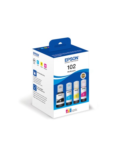 Ink-epson /102 ecotank multipack botella ink /ecotank et-2700 / et-2750 / et-2751 / et-2756 / et-3700 /