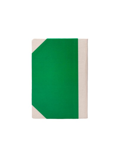 Libro cartone cosido fernandes flecha din a5+ liso 50 hojas 100 gr verde