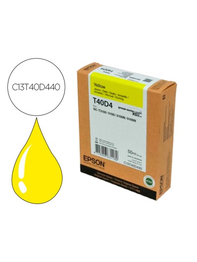 Ink-jet epson ultrachrome xd2 amarillo t40d440 sc-t3100/sc- t5100 50 ml