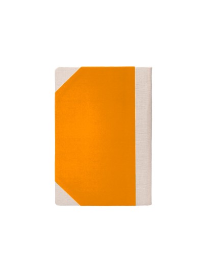 Libro cartone cosido fernandes flecha din a5+ liso 50 hojas 100 gr naranja