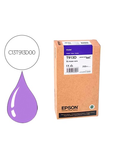 Ink-jet epson t913d violet ink 200ml