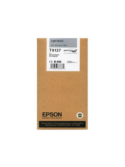 Ink-jet epson t9137 light negro ink 200ml