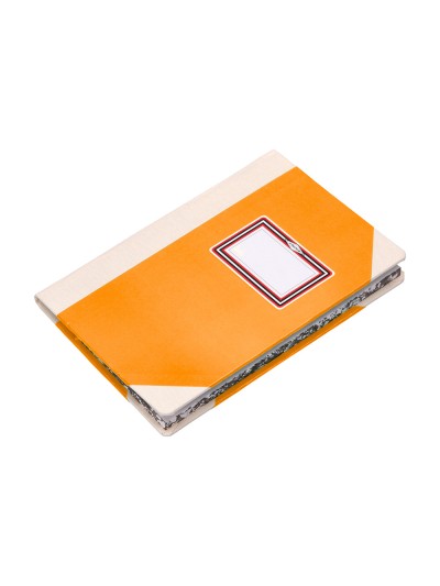 Libro cartone cosido fernandes flecha din a5+ liso 50 hojas 100 gr naranja