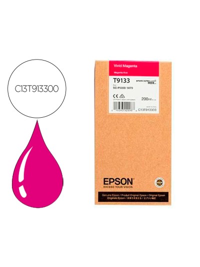 Ink-jet epson t9133 vivid magenta ink 200ml