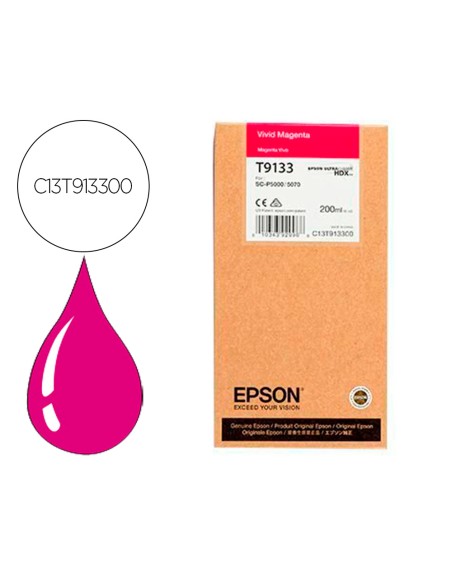 Ink-jet epson t9133 vivid magenta ink 200ml