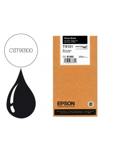 Ink-jet epson t9131 photo negro ink 200ml
