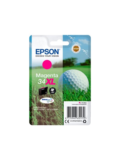 Ink-jet epson work force pro wf-3720dwf/3725dwf magenta 34xl durabrite ultra ink 950 paginas
