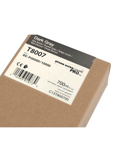 Ink-jet epson singlepack dark gray t800700 ultrachrome pro 700ml